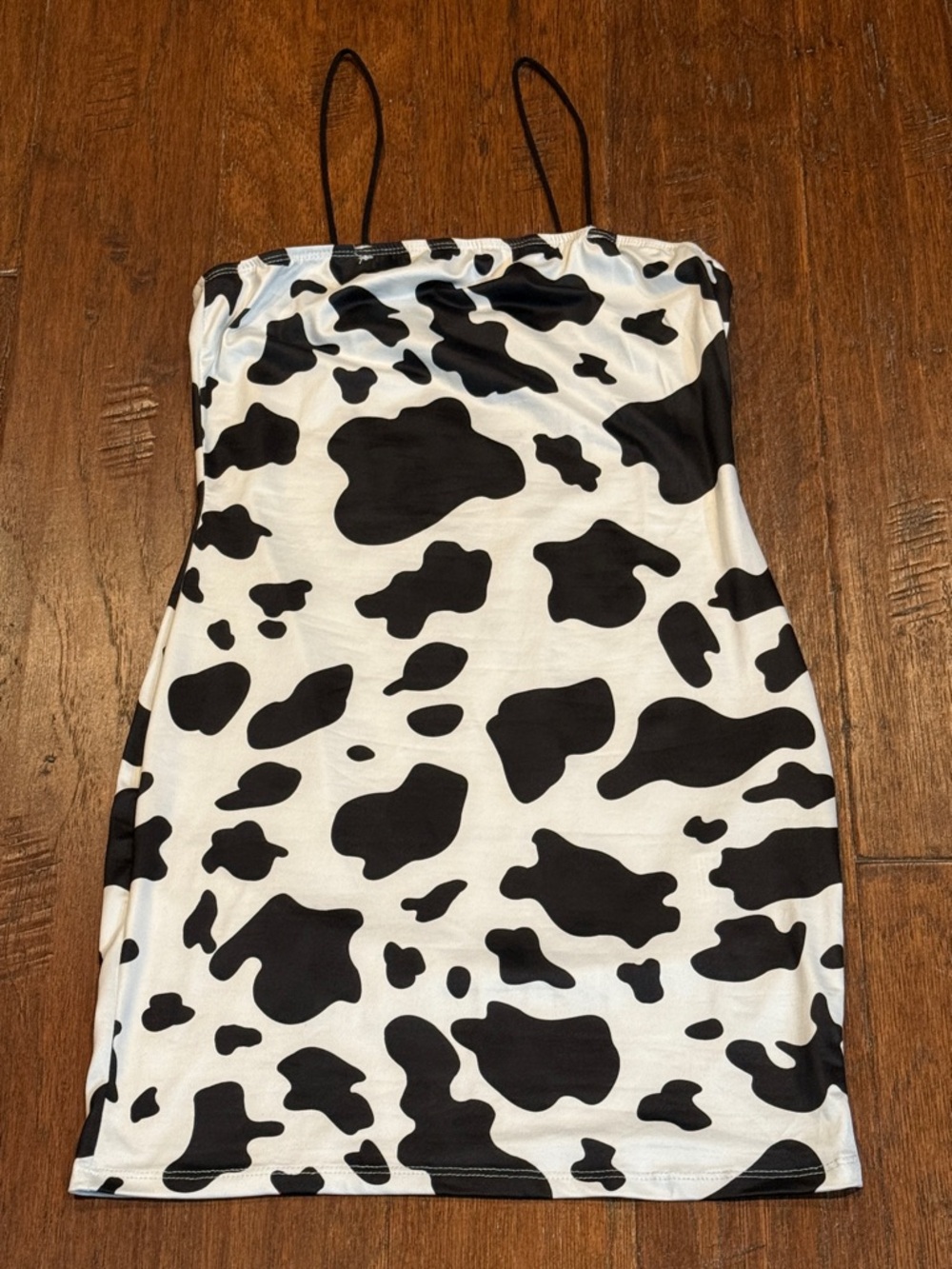 Size 6 / Medium Size SHEIN Cow Print Slip Dress with Spaghetti Straps